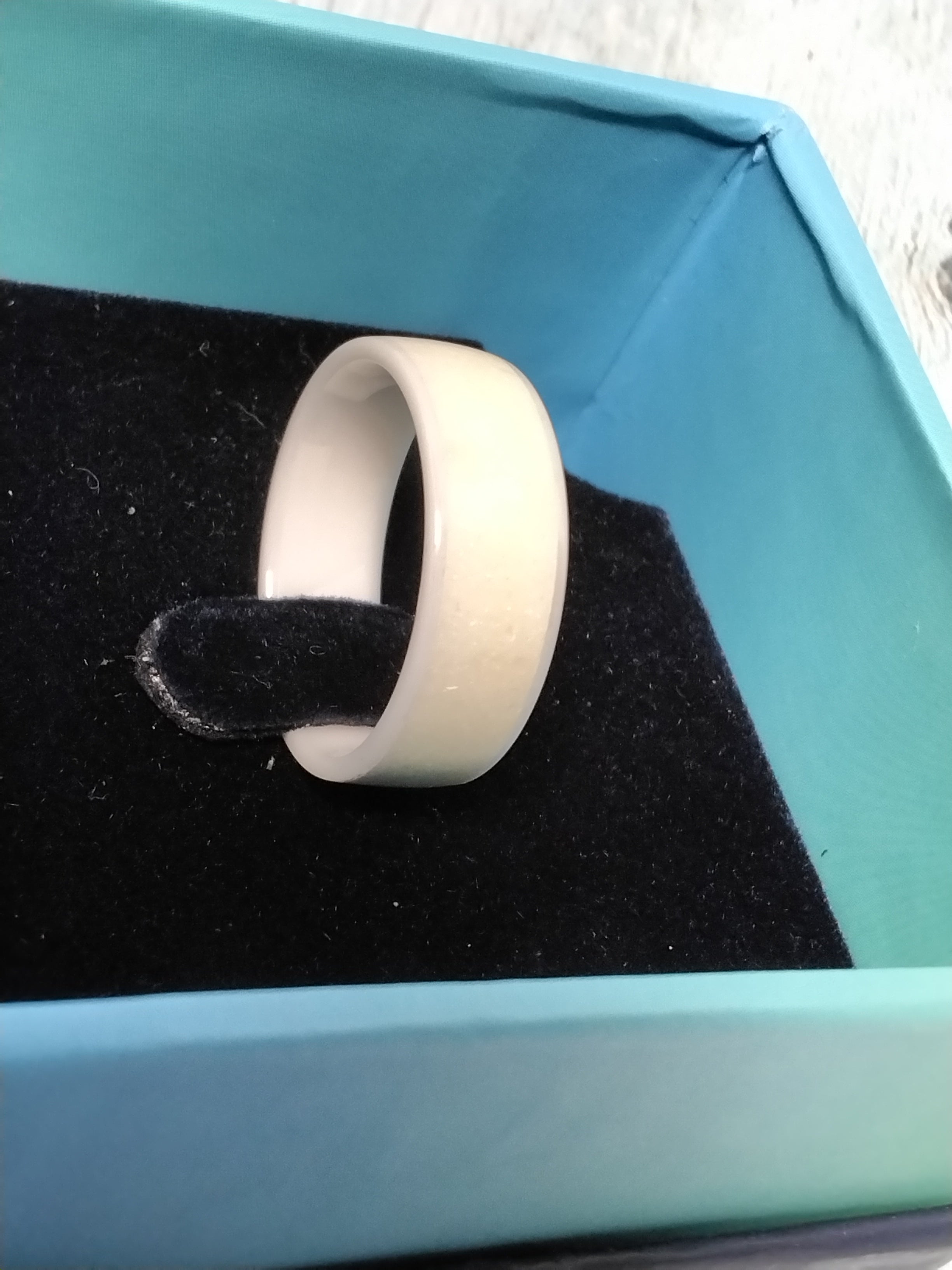 CNICK Tesla Smart Ceramic Ring for Model 3/Model Y to Replace Key Card Fob Sz 12 (7869942661358)